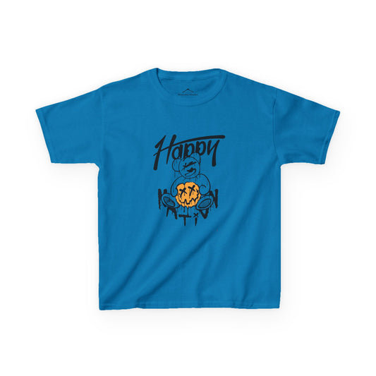 Happy Halloween Kids Tee - Fun Spooky T-Shirt for Boys and Girls, Perfect for Halloween Parties