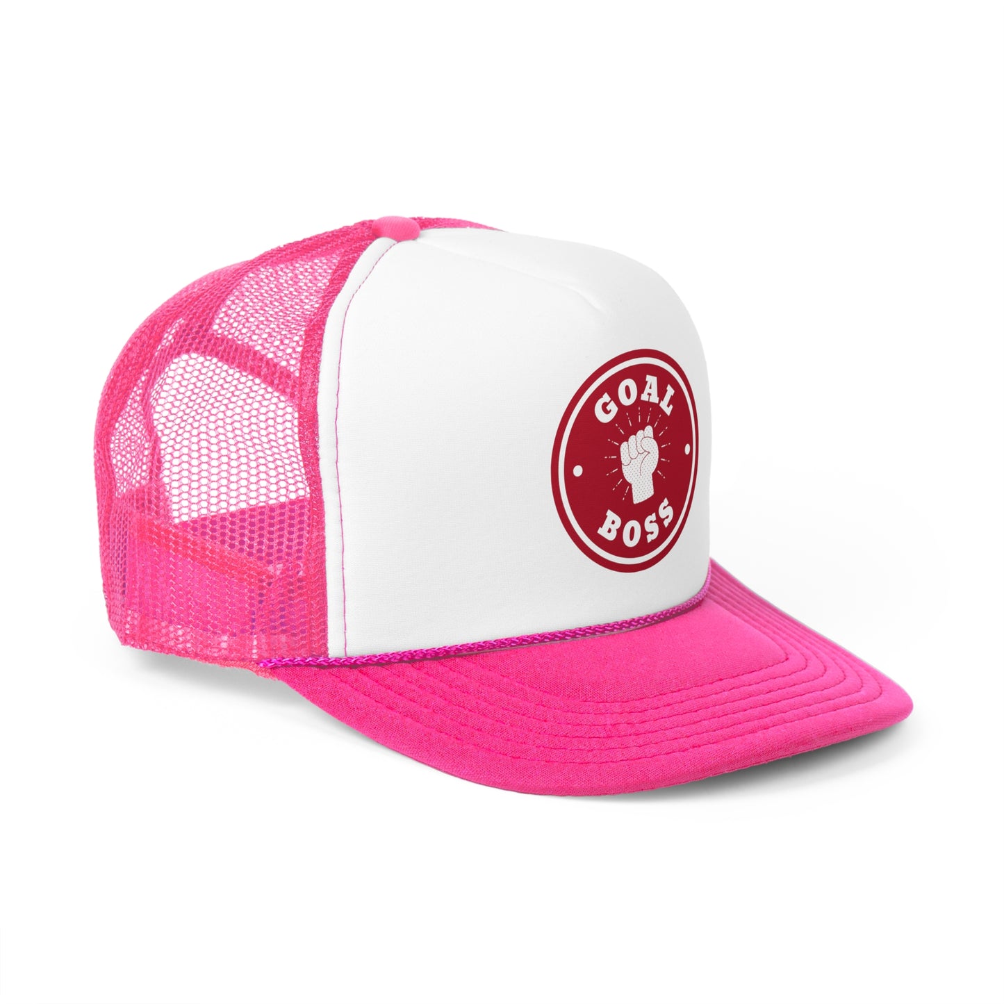 Goal Boss Trucker Cap - Motivational Cap for Goal-Driven Individuals