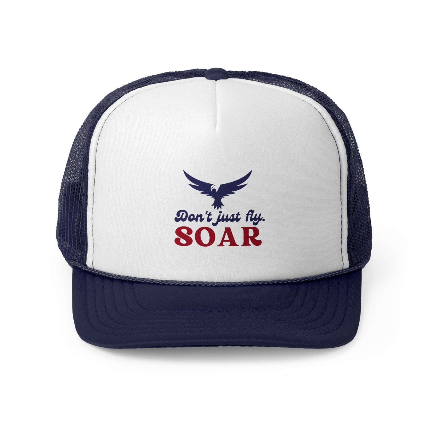 Inspirational SOAR Trucker Cap - Empowering Quote Hat for Adventure Lovers