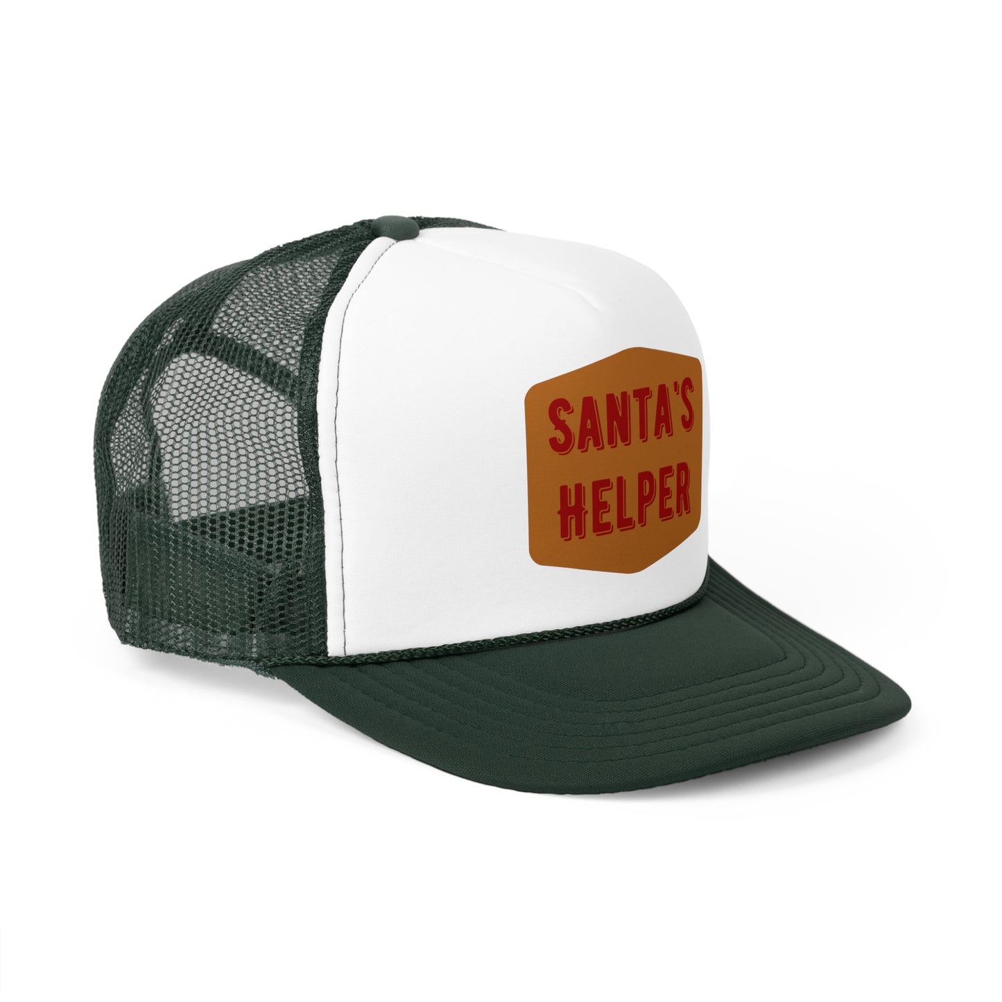 Santa's Helper Trucker Cap - Festive Holiday Hat for Christmas Celebrations