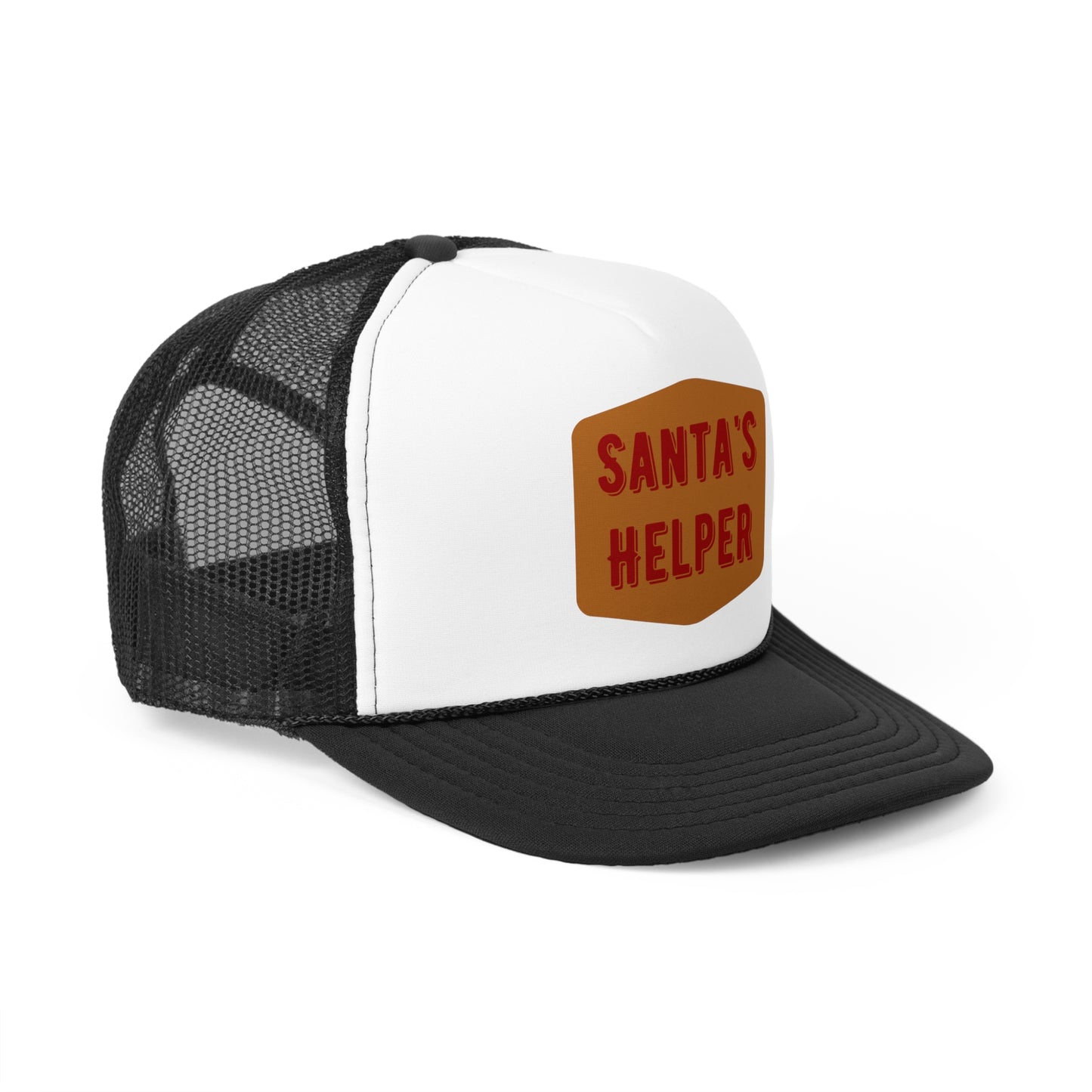 Santa's Helper Trucker Cap - Festive Holiday Hat for Christmas Celebrations