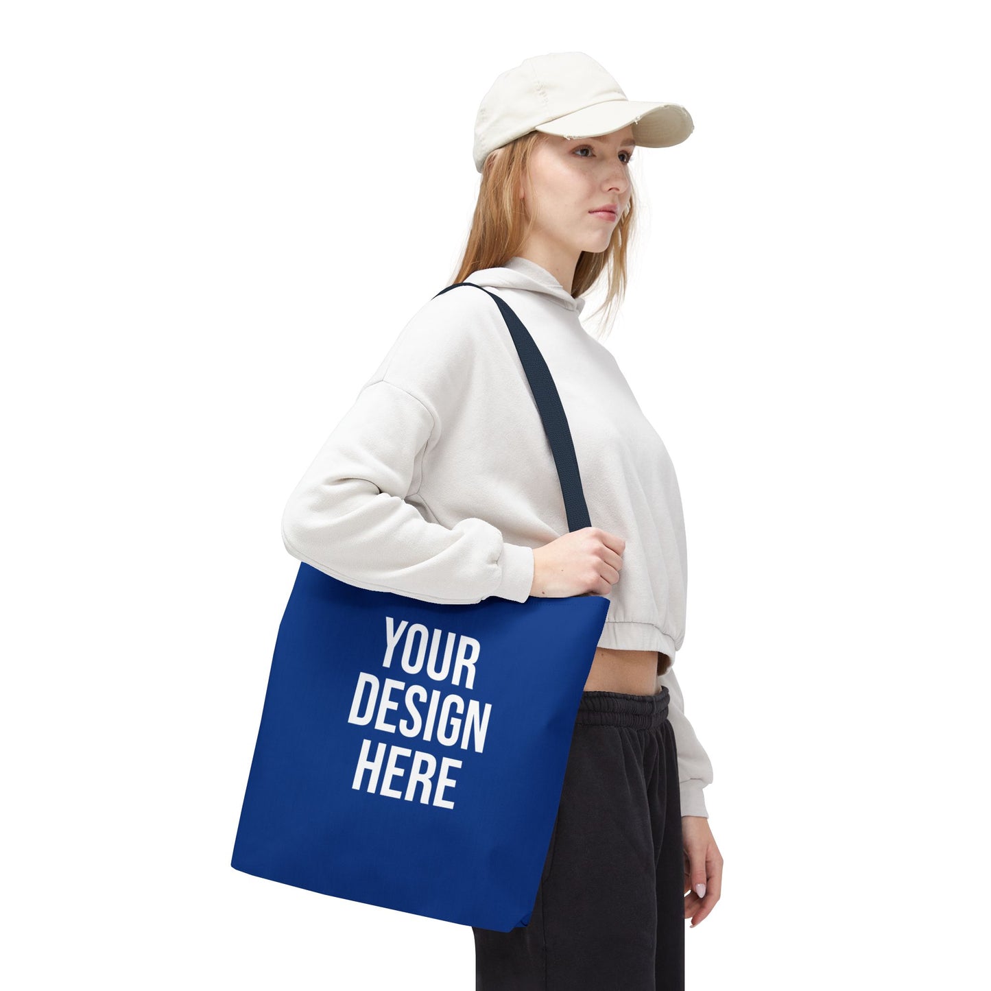 Customizable Blue Tote Bag - Your Design Here