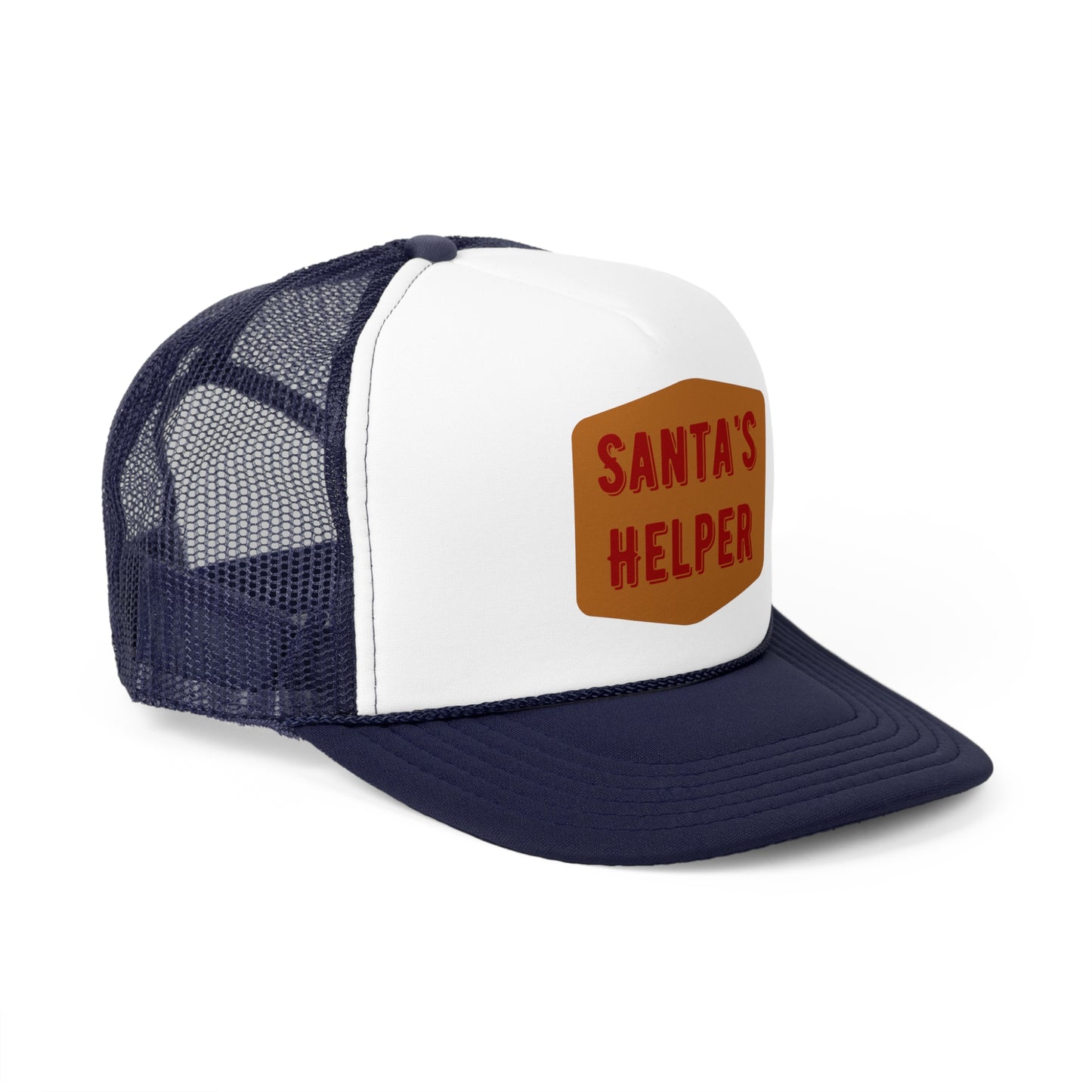 Santa's Helper Trucker Cap - Festive Holiday Hat for Christmas Celebrations
