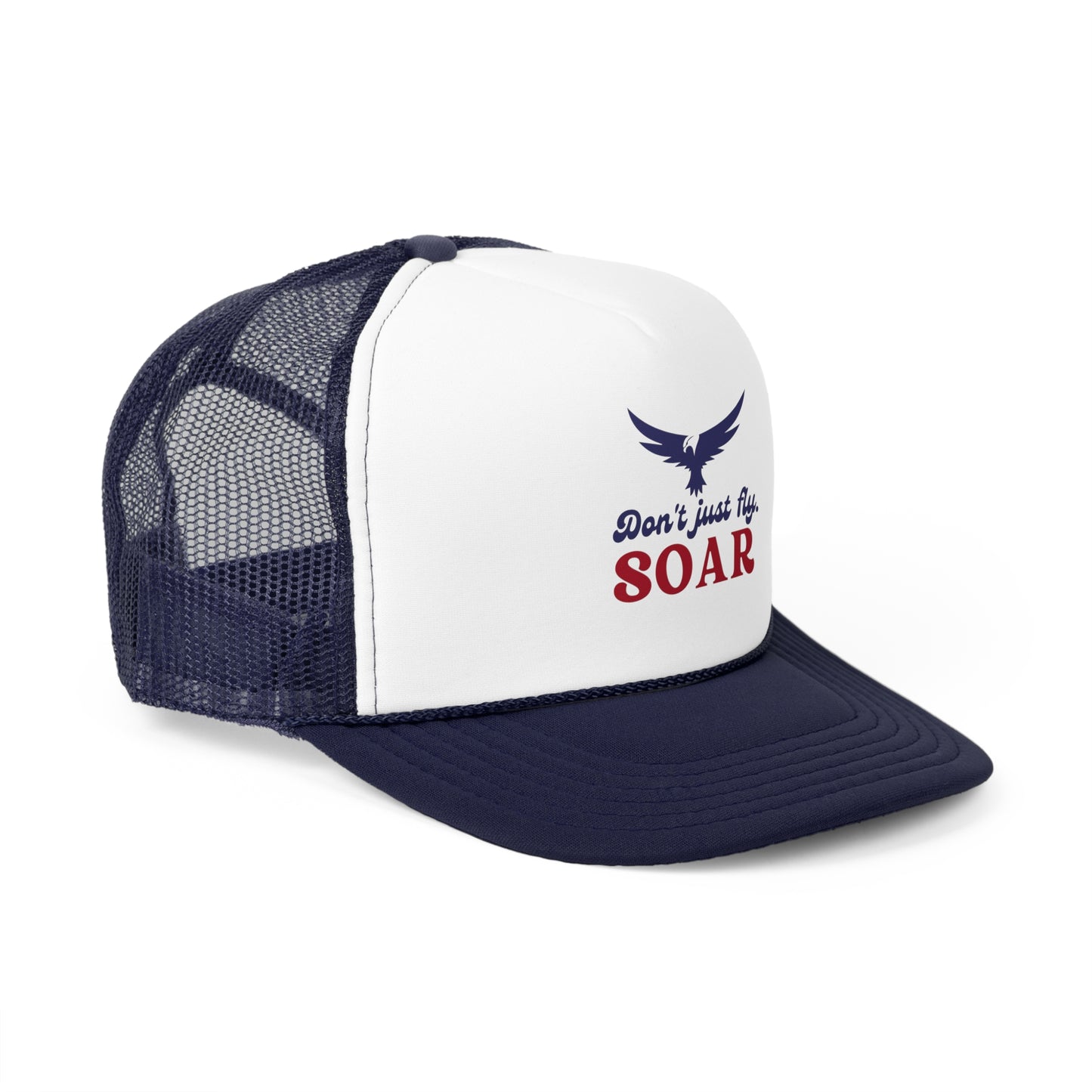 Inspirational SOAR Trucker Cap - Empowering Quote Hat for Adventure Lovers