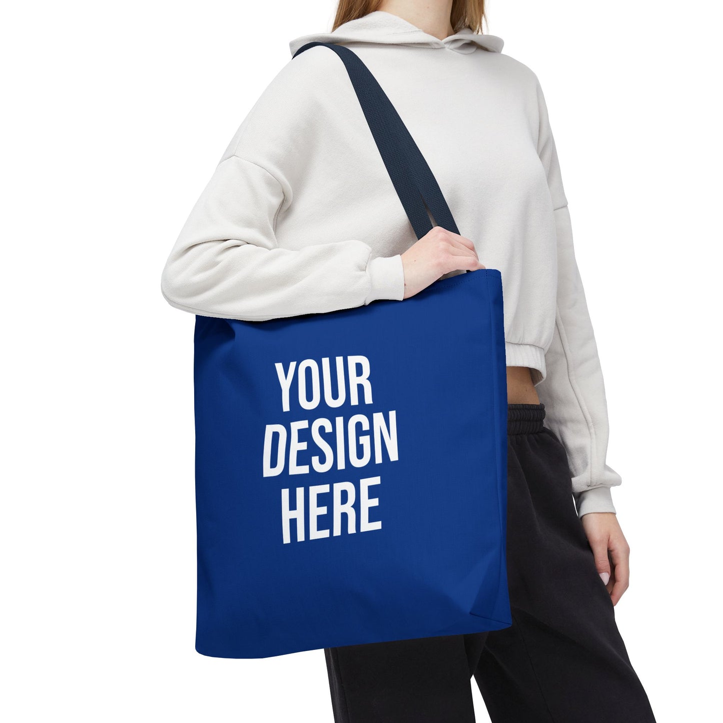 Customizable Blue Tote Bag - Your Design Here