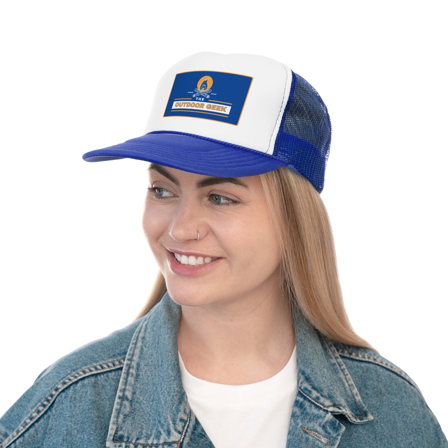 Outdoor Geek Trucker Cap - Adventure Ready Hat for Outdoor Enthusiasts
