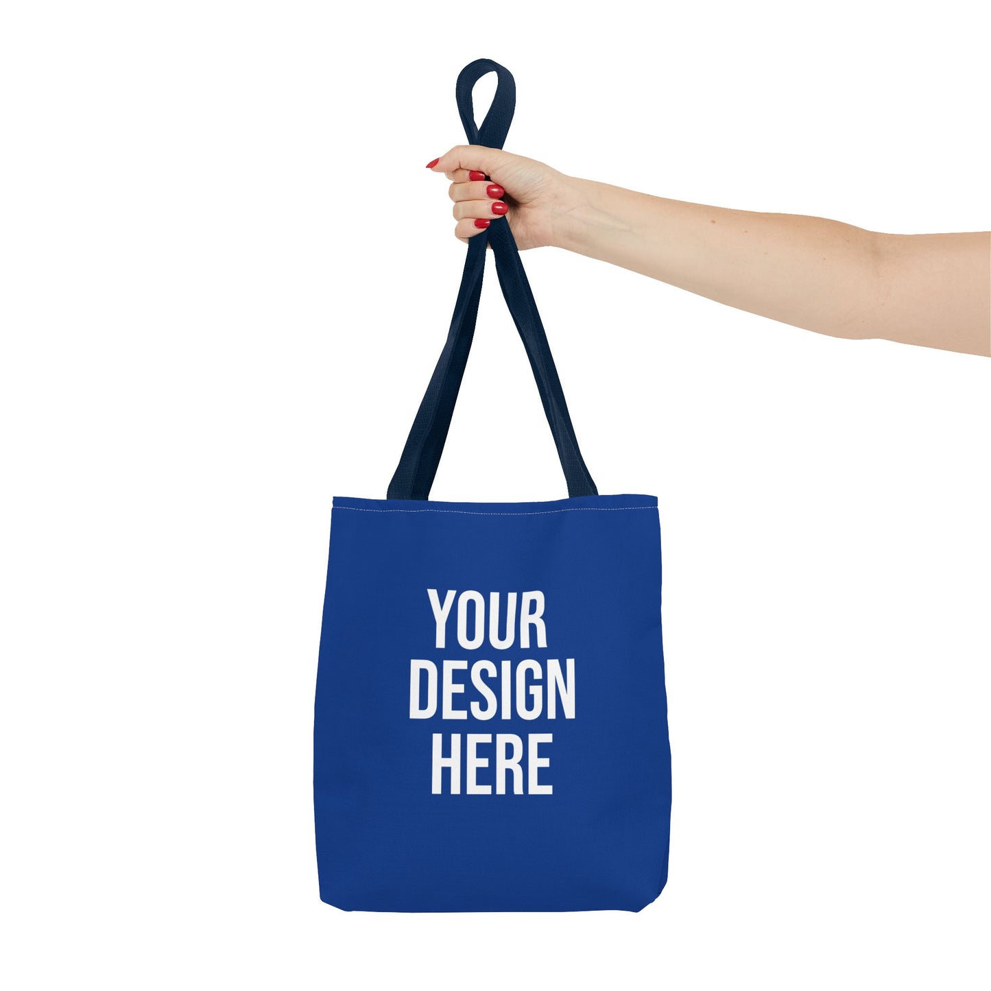 Customizable Blue Tote Bag - Your Design Here