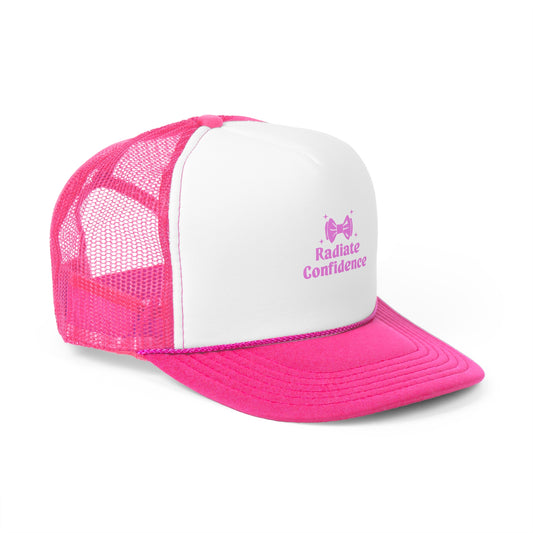 Radiate Confidence Trucker Cap - Empowering Hat for Self-Esteem and Motivation