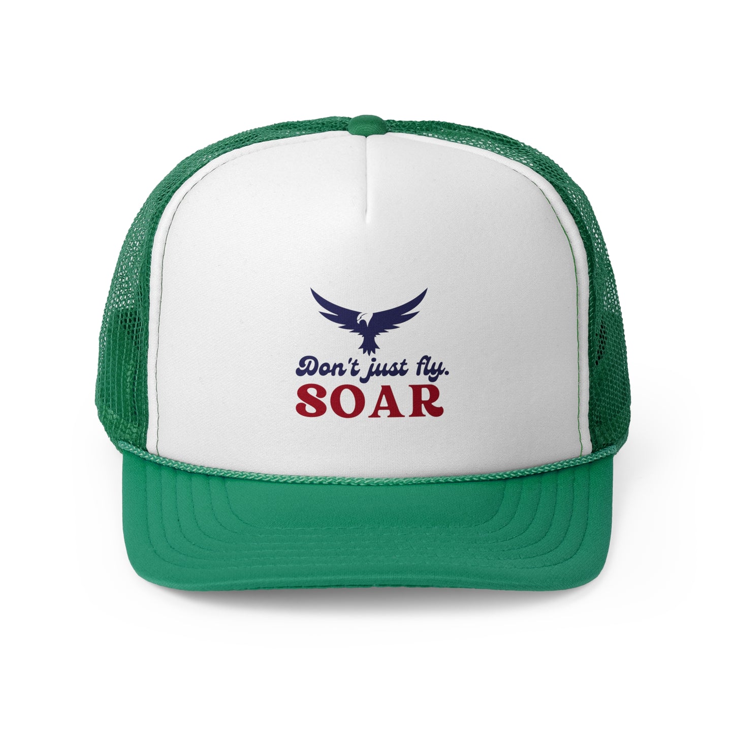 Inspirational SOAR Trucker Cap - Empowering Quote Hat for Adventure Lovers