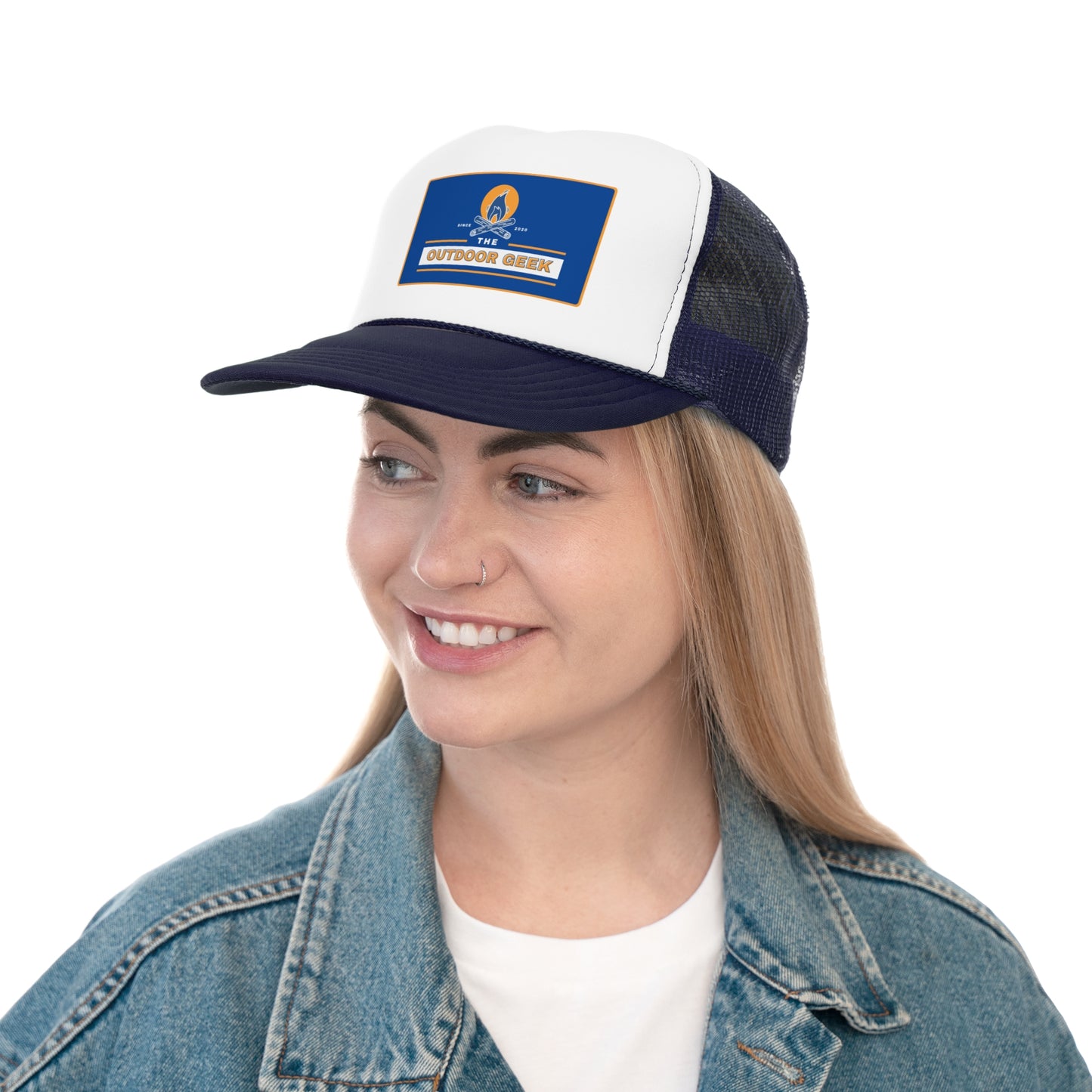 Outdoor Geek Trucker Cap - Adventure Ready Hat for Outdoor Enthusiasts