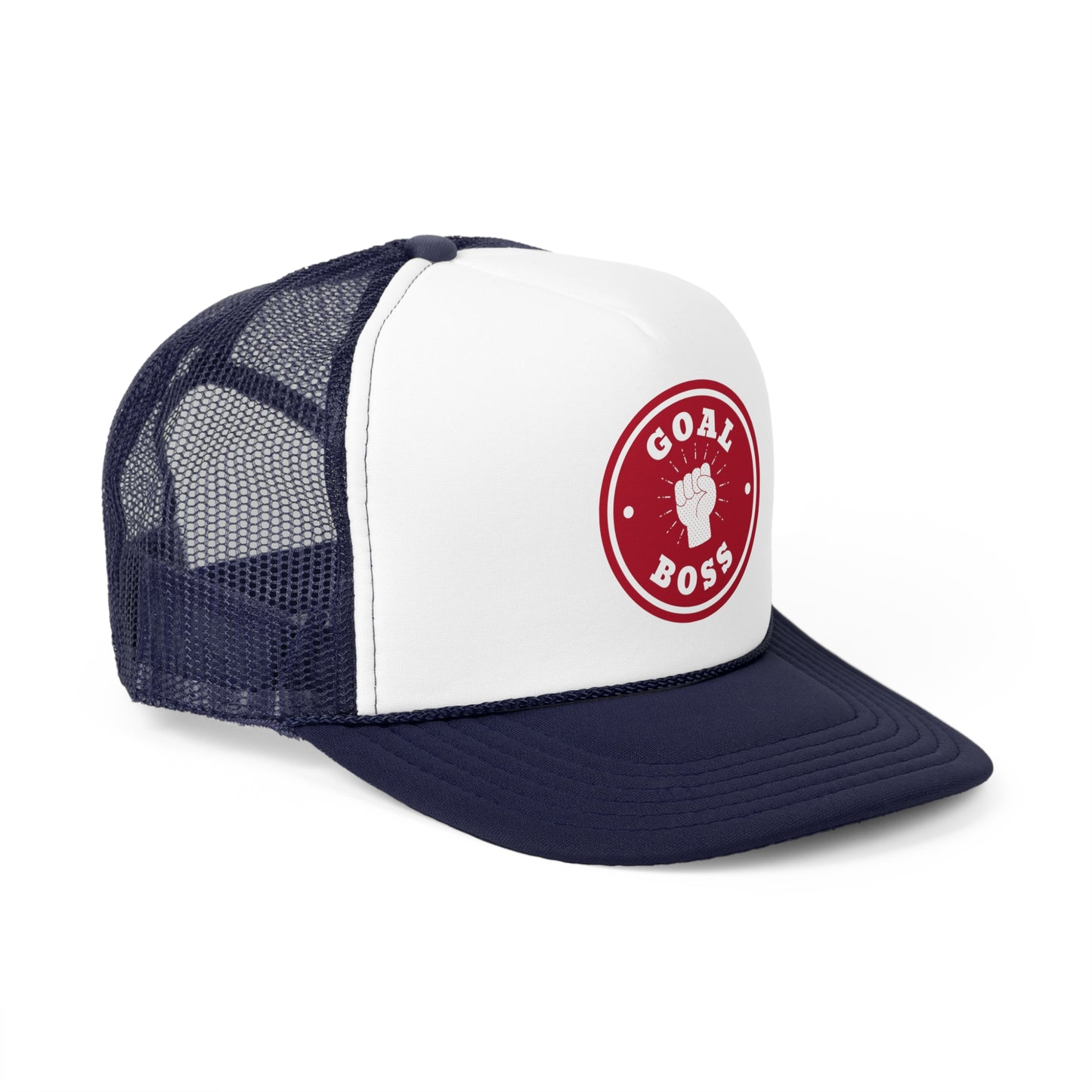 Goal Boss Trucker Cap - Motivational Cap for Goal-Driven Individuals