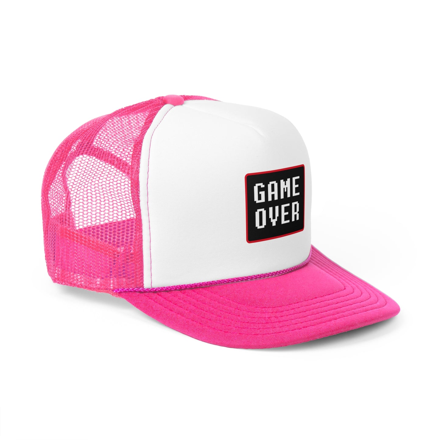 Game Over Trucker Cap - Retro Gaming Style, Perfect for Casual Outfits & Gamer Gifts