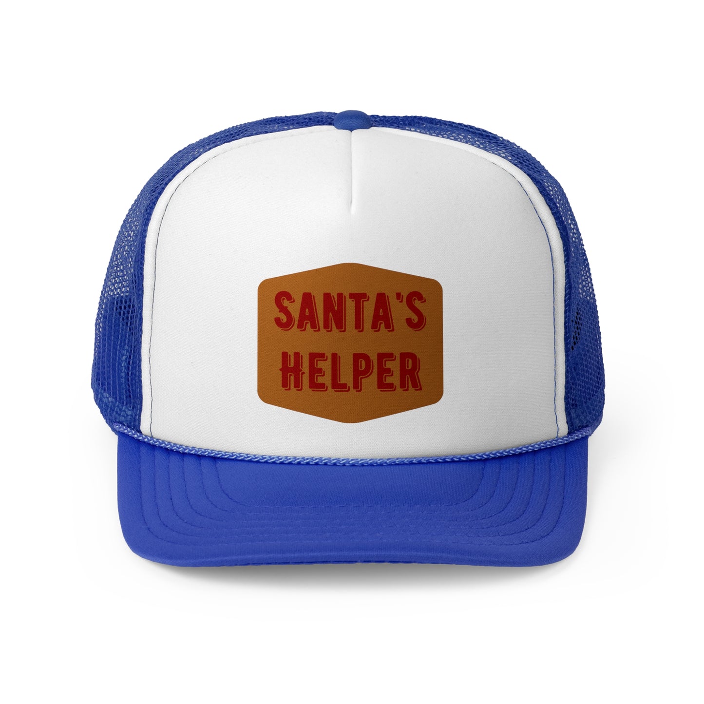 Santa's Helper Trucker Cap - Festive Holiday Hat for Christmas Celebrations