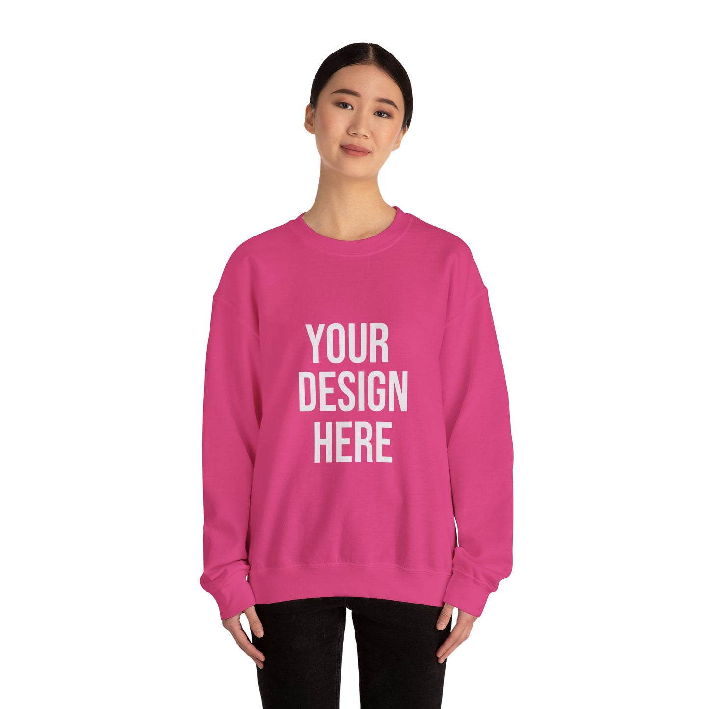 Your Design Here Custom Printed Crewneck Sweatshirt