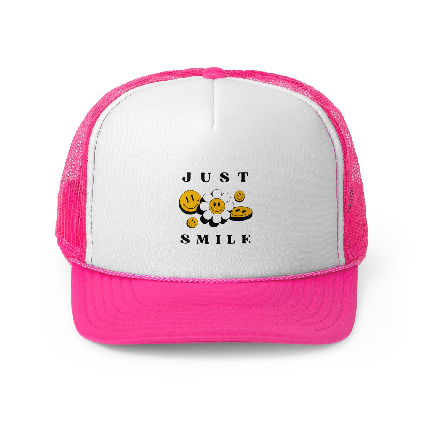 Just Smile Trucker Cap - Cheerful and Fun Headwear for Everyday Wear
