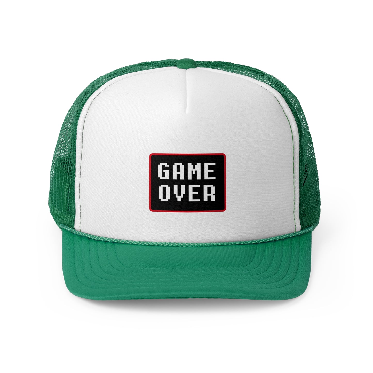 Game Over Trucker Cap - Retro Gaming Style, Perfect for Casual Outfits & Gamer Gifts