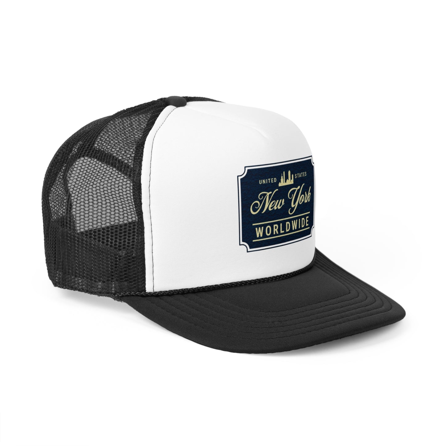 New York Worldwide Trucker Cap - Casual Style Hat for Travelers