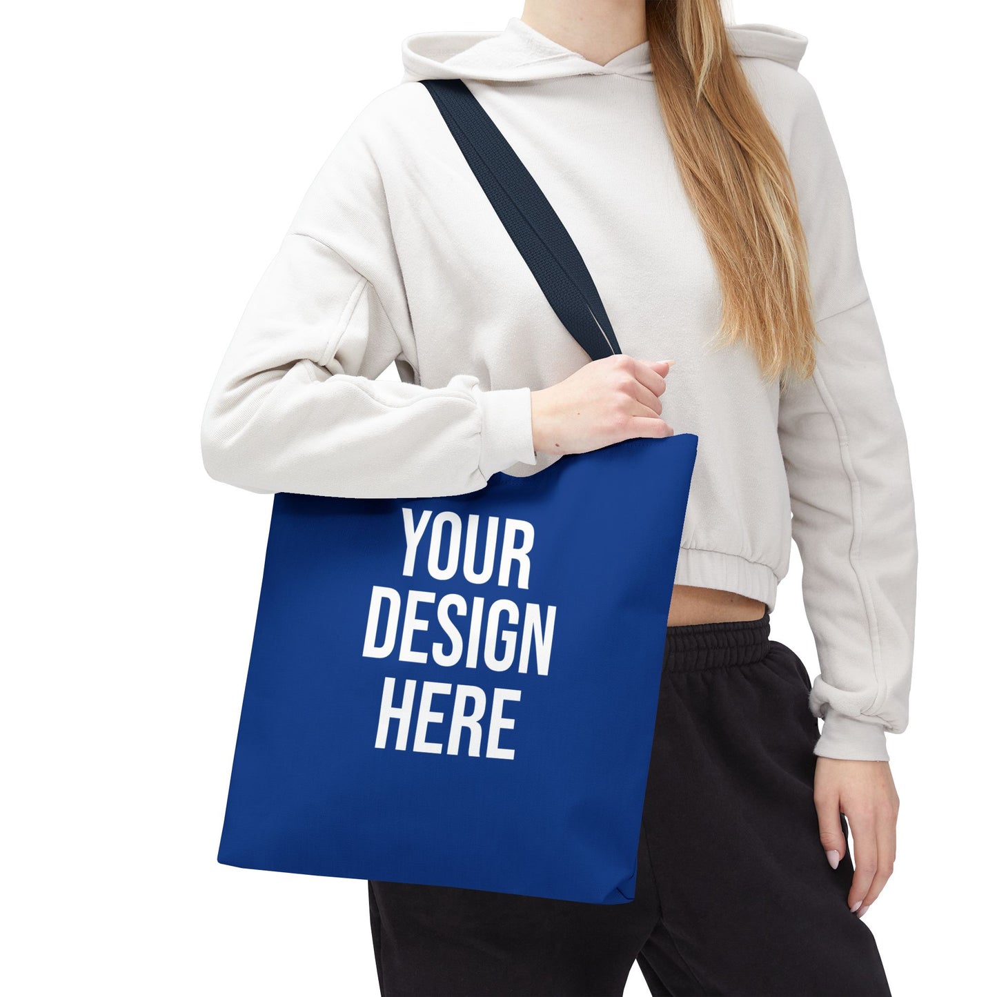 Customizable Blue Tote Bag - Your Design Here