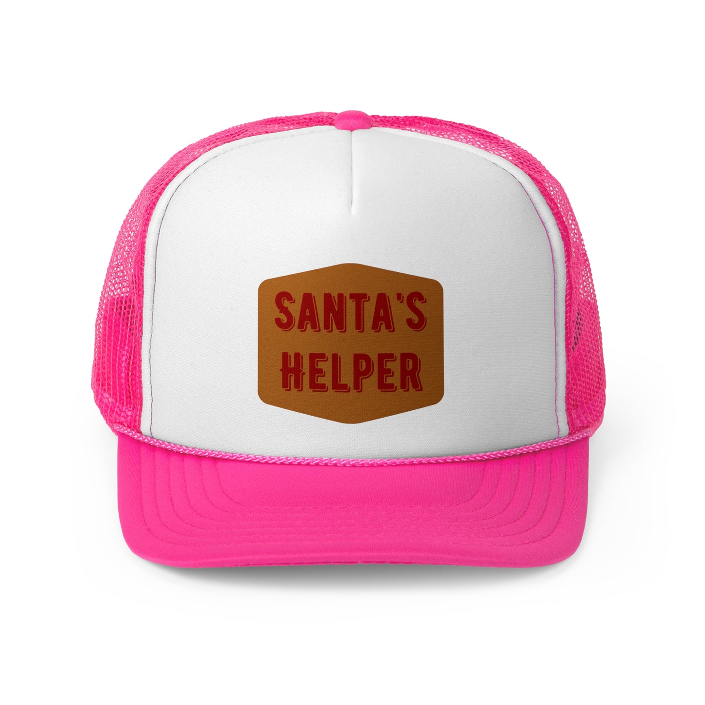 Santa's Helper Trucker Cap - Festive Holiday Hat for Christmas Celebrations