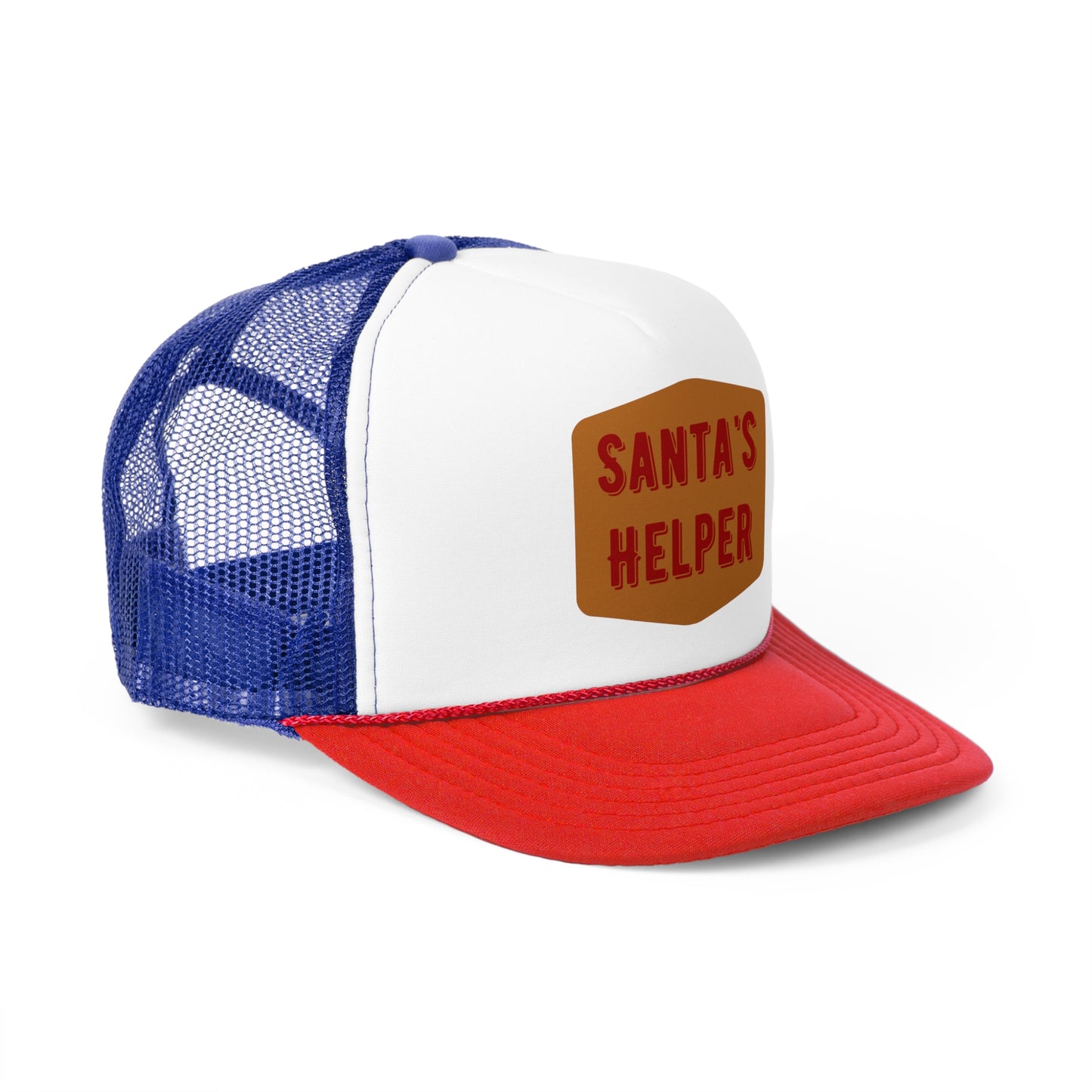Santa's Helper Trucker Cap - Festive Holiday Hat for Christmas Celebrations