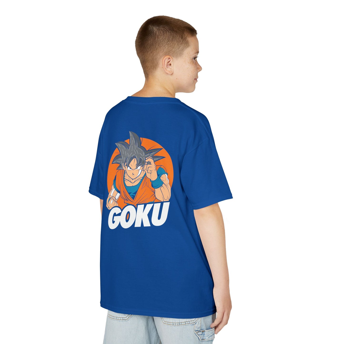 Goku Kids Heavy Cotton Tee – Fun Anime T-Shirt for Young Fans
