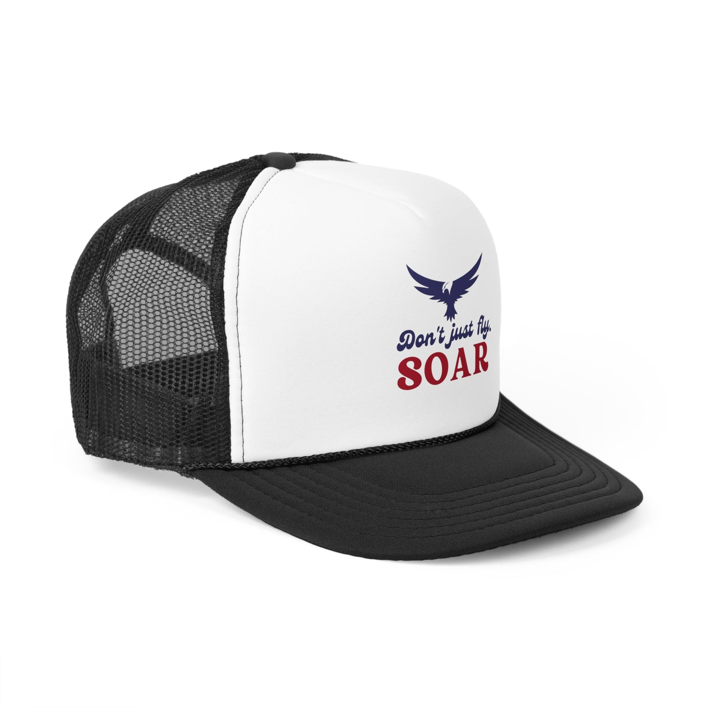 Inspirational SOAR Trucker Cap - Empowering Quote Hat for Adventure Lovers