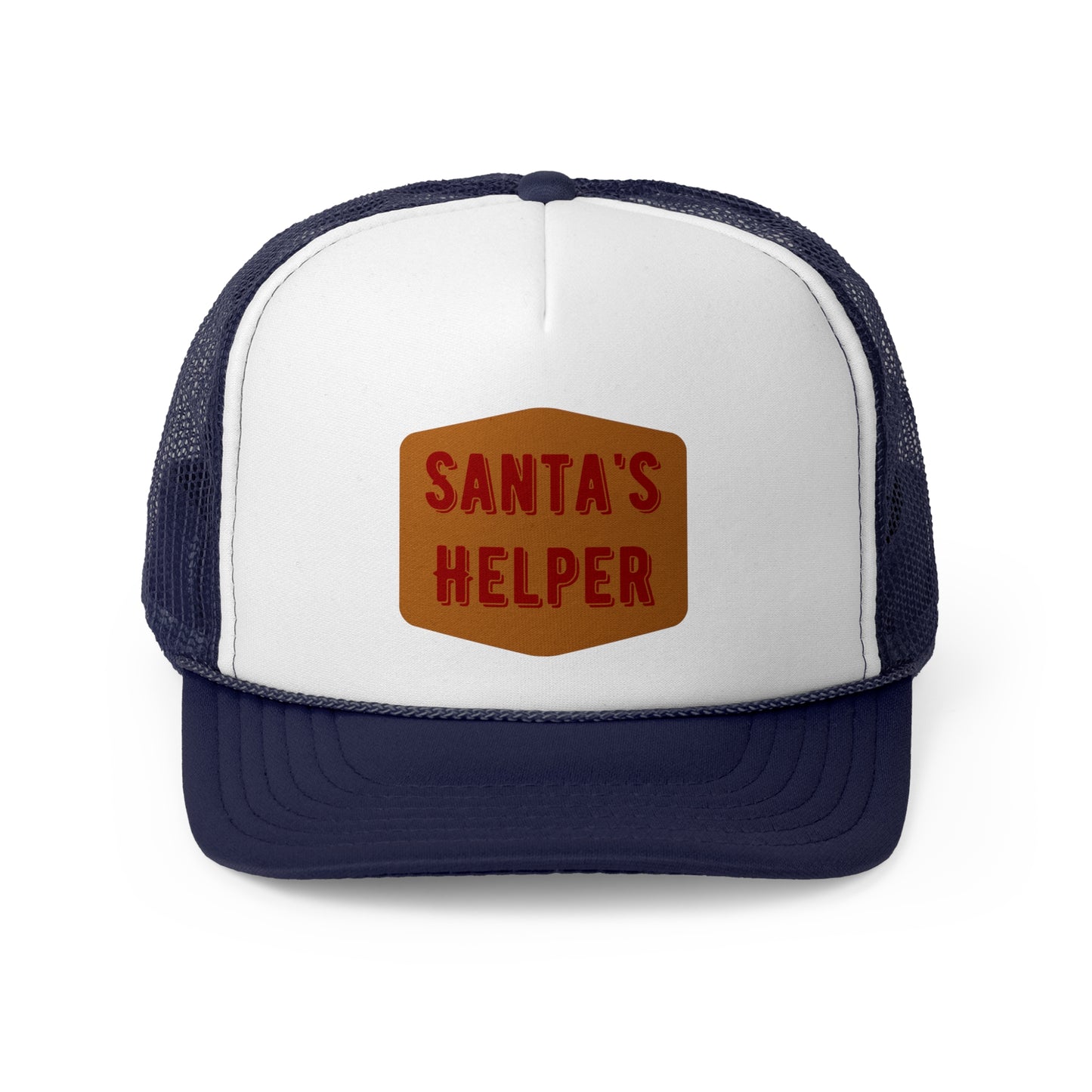 Santa's Helper Trucker Cap - Festive Holiday Hat for Christmas Celebrations