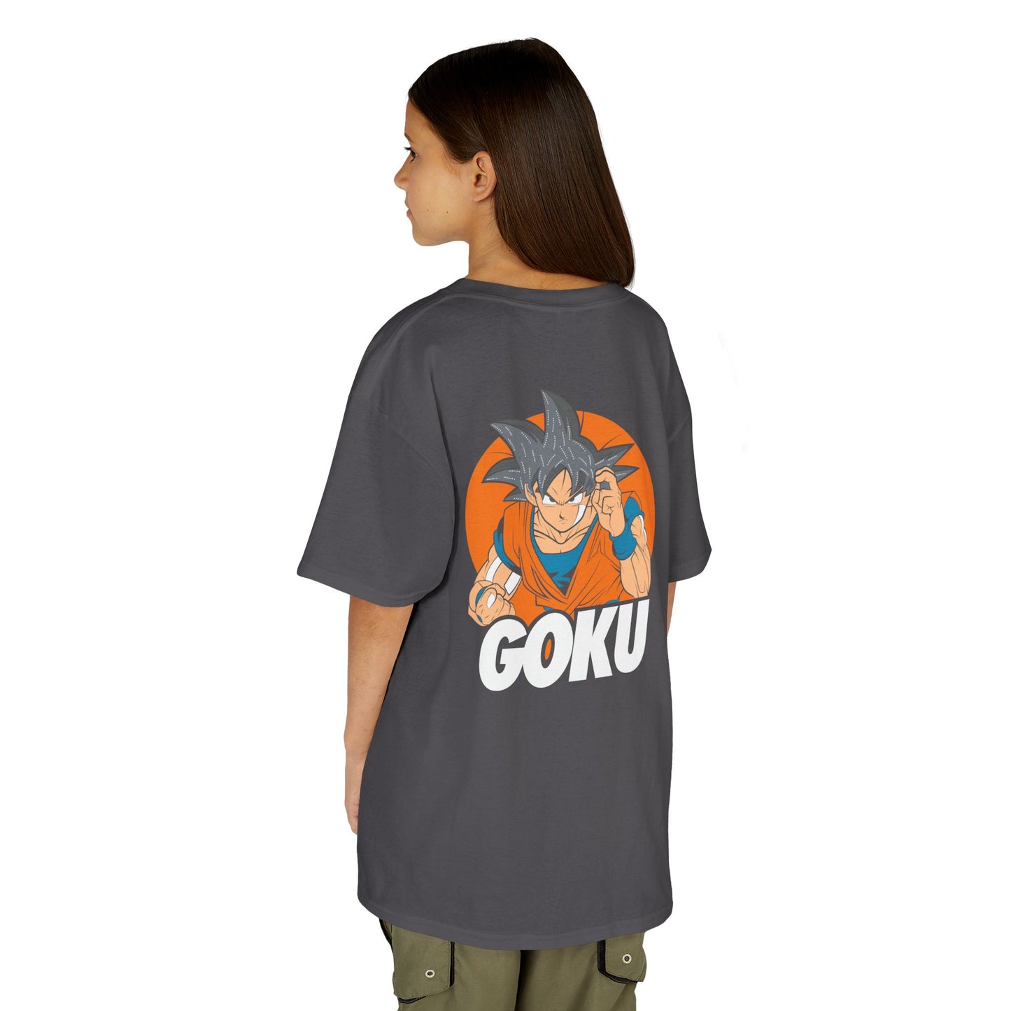 Goku Kids Heavy Cotton Tee – Fun Anime T-Shirt for Young Fans