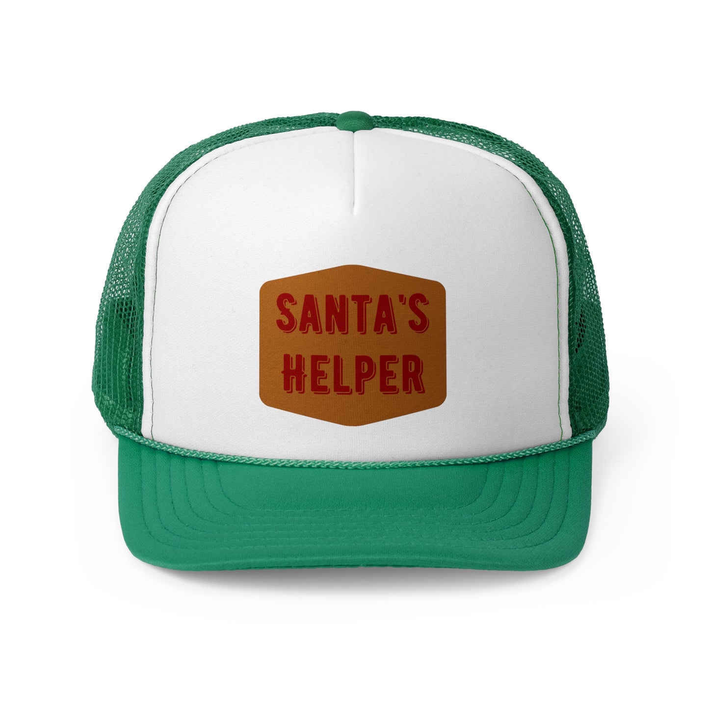 Santa's Helper Trucker Cap - Festive Holiday Hat for Christmas Celebrations