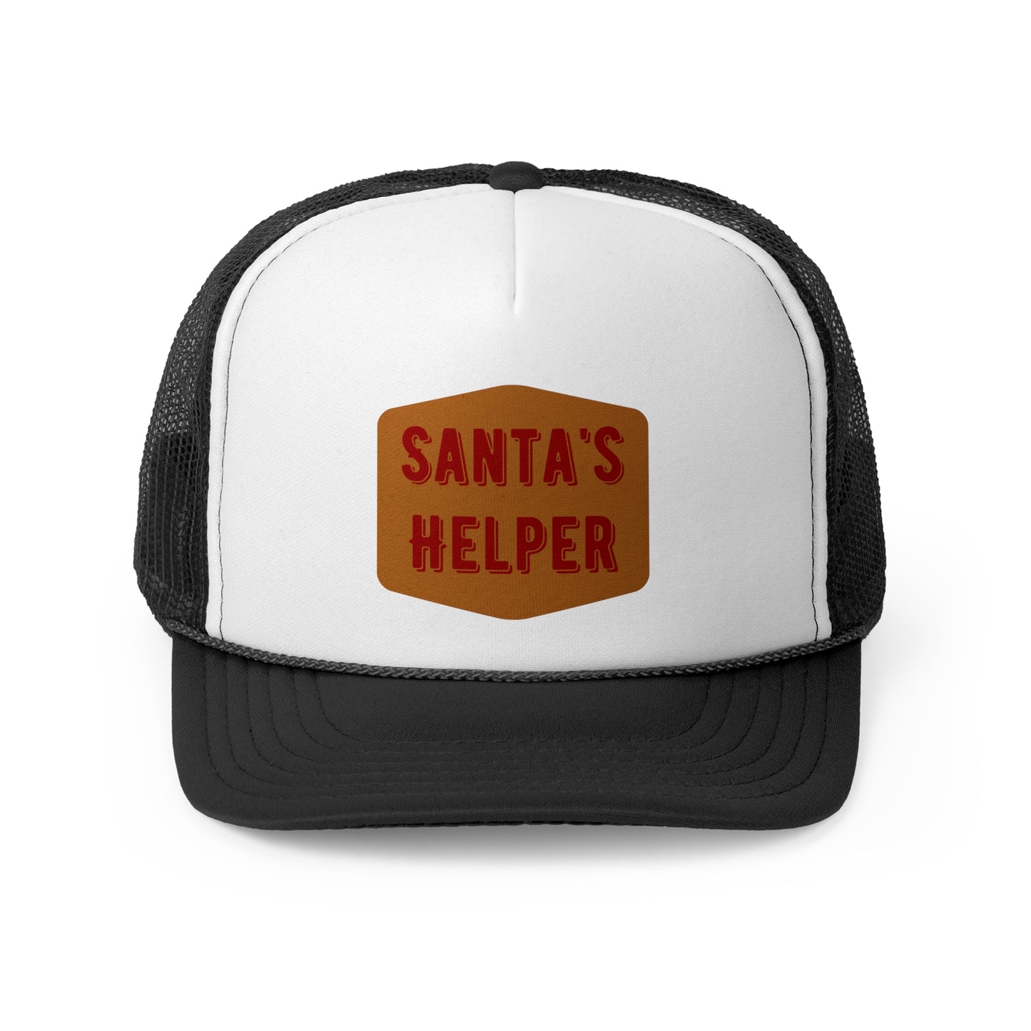 Santa's Helper Trucker Cap - Festive Holiday Hat for Christmas Celebrations