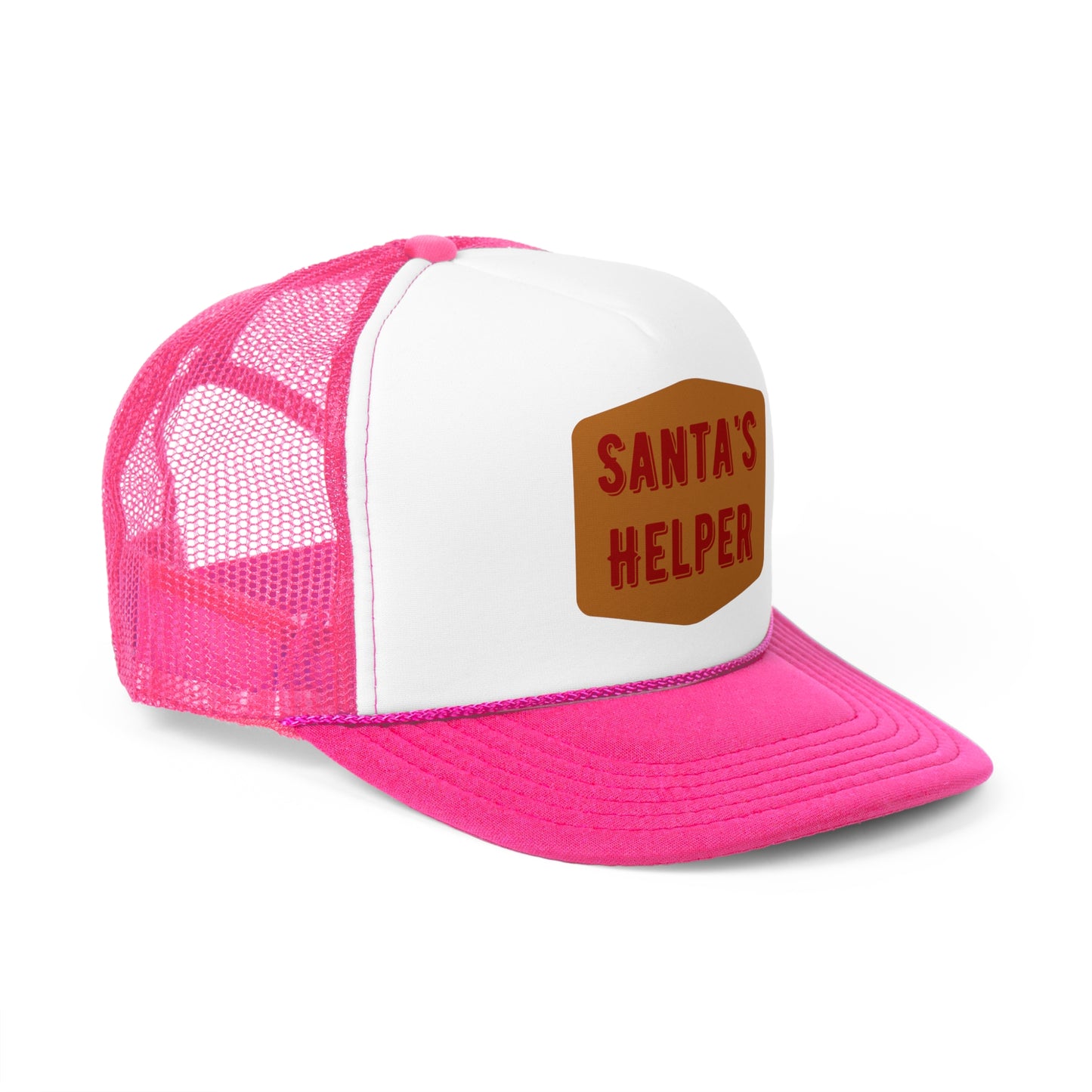 Santa's Helper Trucker Cap - Festive Holiday Hat for Christmas Celebrations