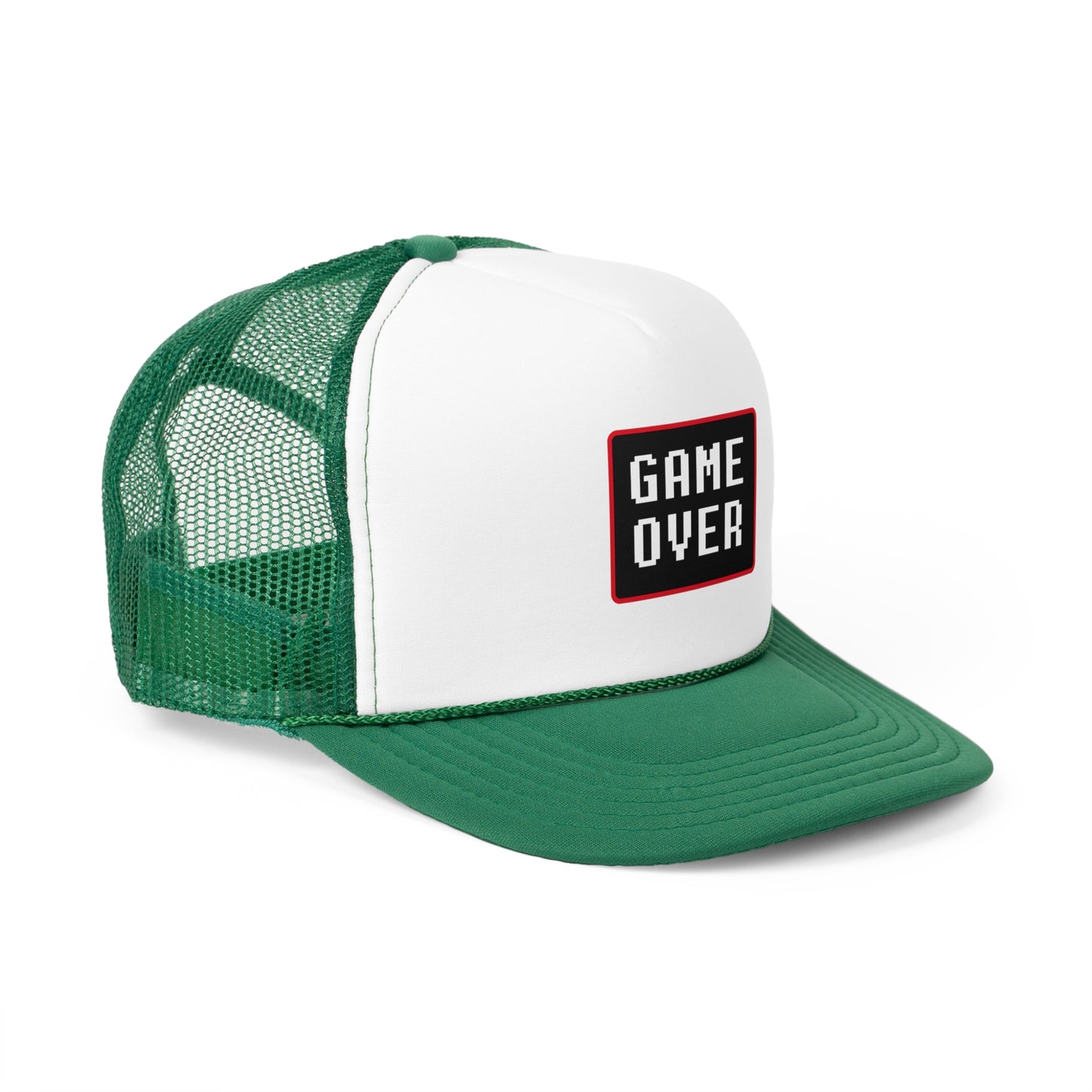 Game Over Trucker Cap - Retro Gaming Style, Perfect for Casual Outfits & Gamer Gifts