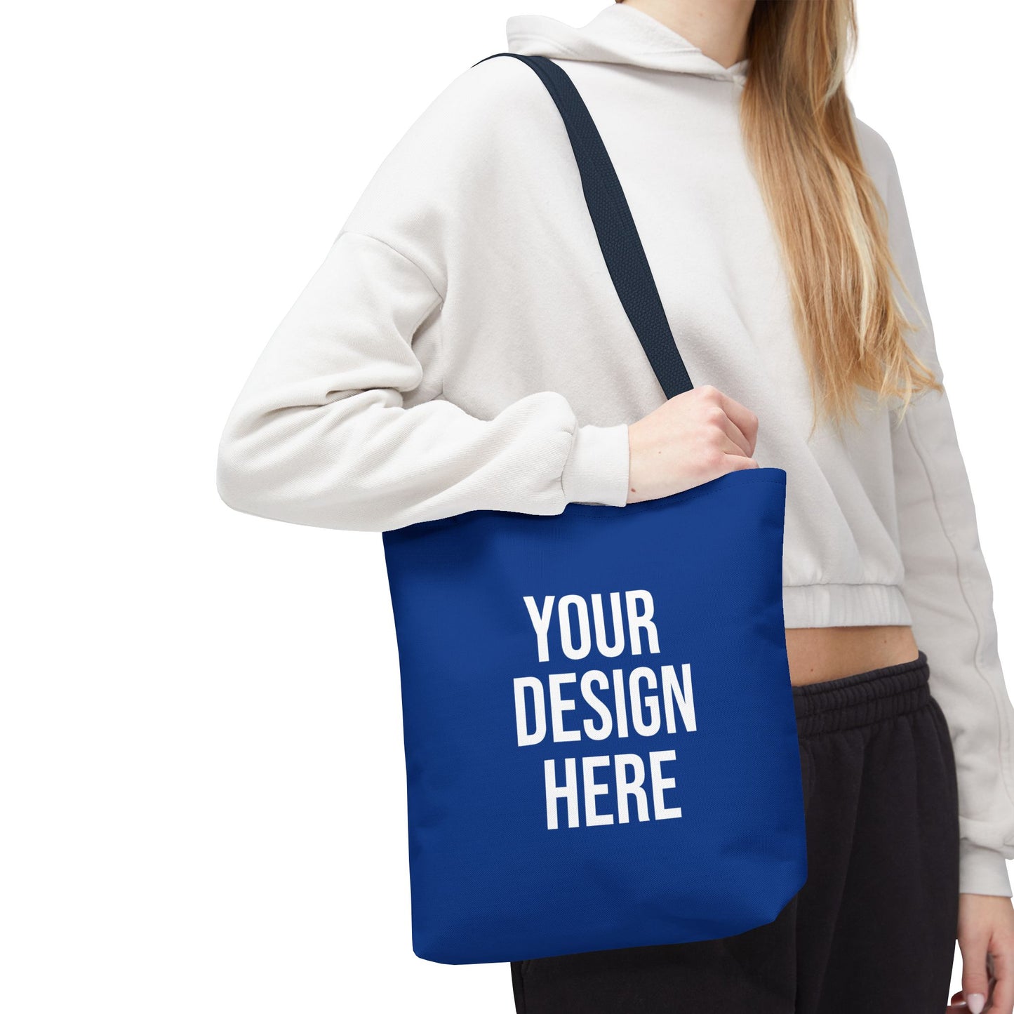 Customizable Blue Tote Bag - Your Design Here