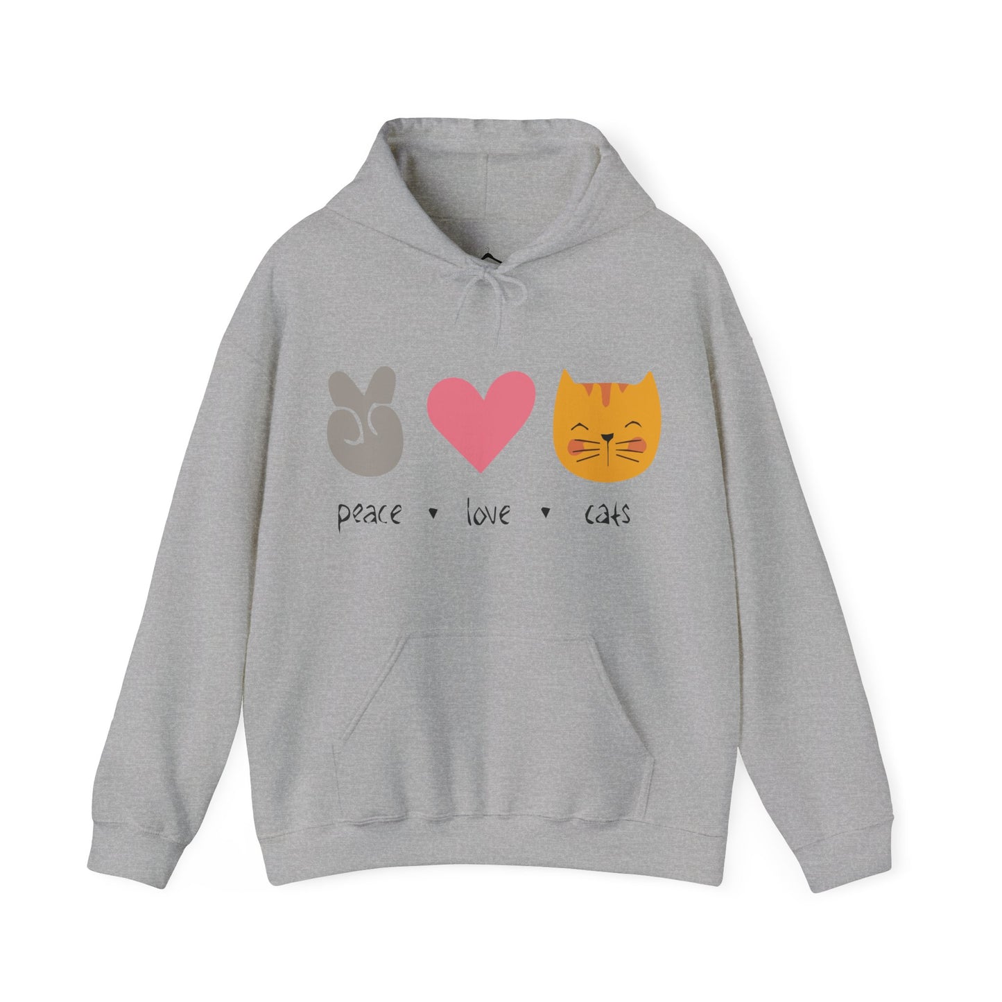 Heavy Blend Hooded Sweatshirt with Kangaroo Pocket