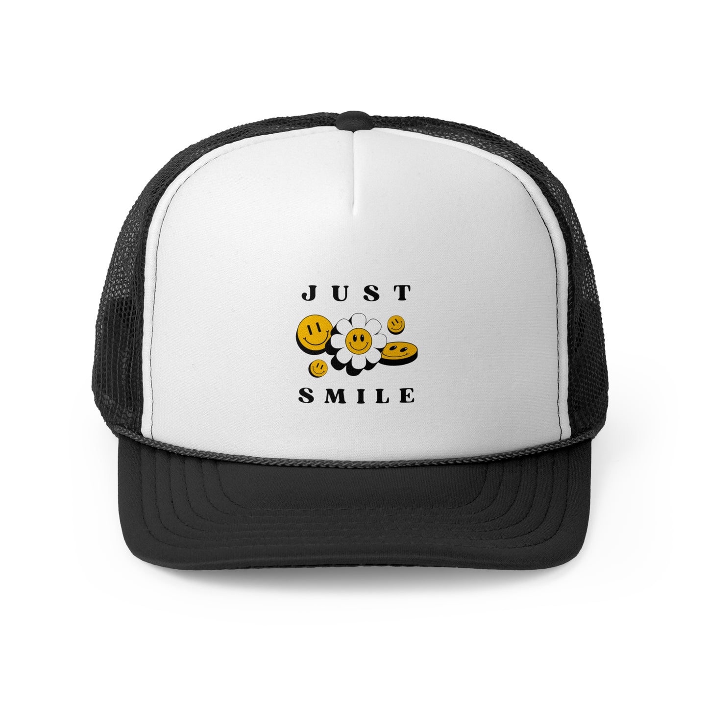 Just Smile Trucker Cap - Cheerful and Fun Headwear for Everyday Wear