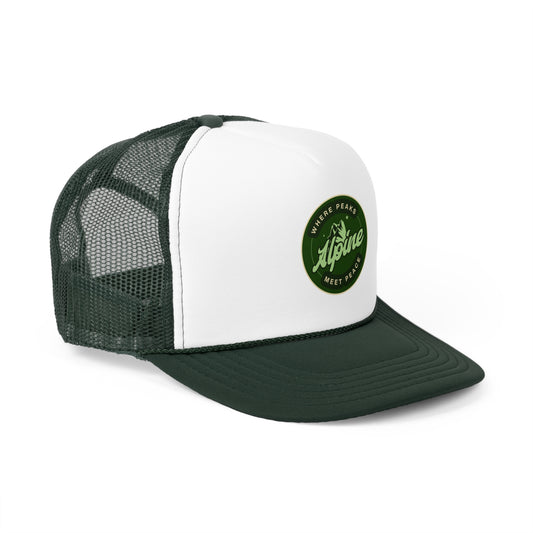 Adventure-Ready Trucker Cap - 'Where Peaks Meet Peace'
