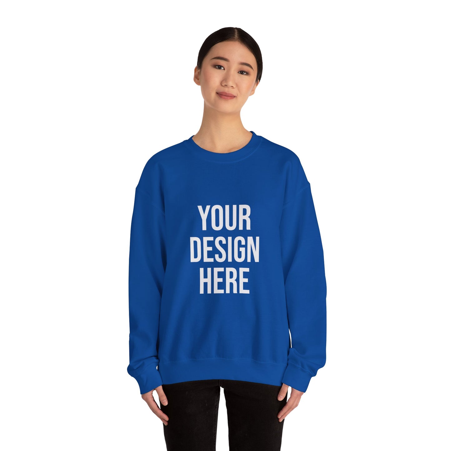 Your Design Here Custom Printed Crewneck Sweatshirt