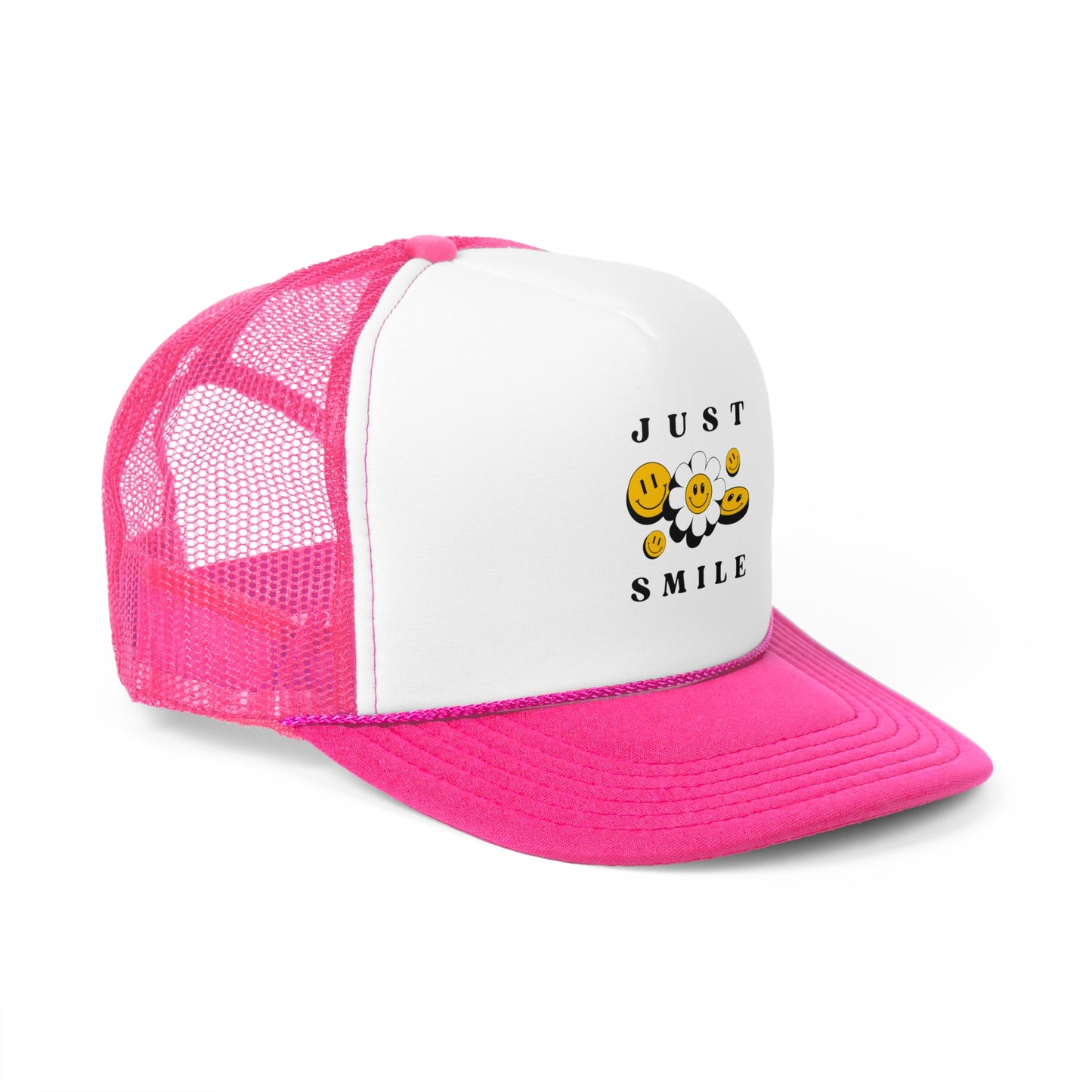 Just Smile Trucker Cap - Cheerful and Fun Headwear for Everyday Wear