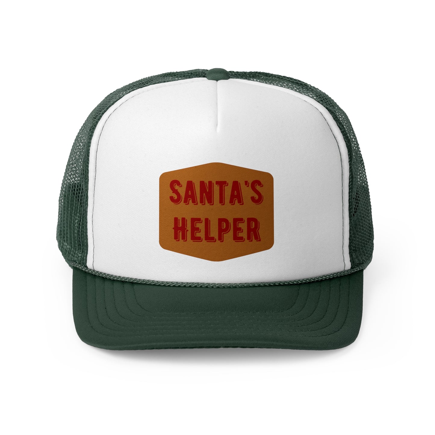 Santa's Helper Trucker Cap - Festive Holiday Hat for Christmas Celebrations