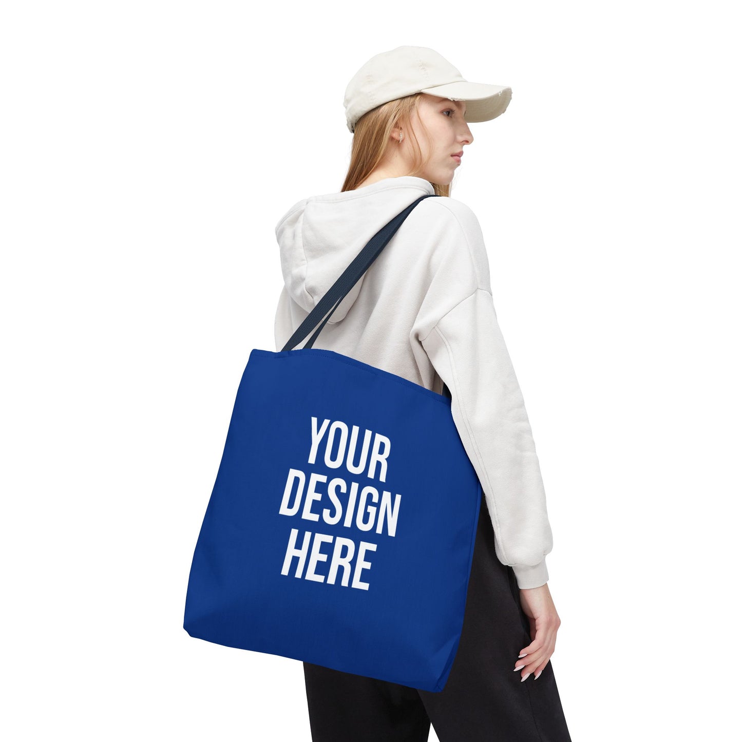 Customizable Blue Tote Bag - Your Design Here