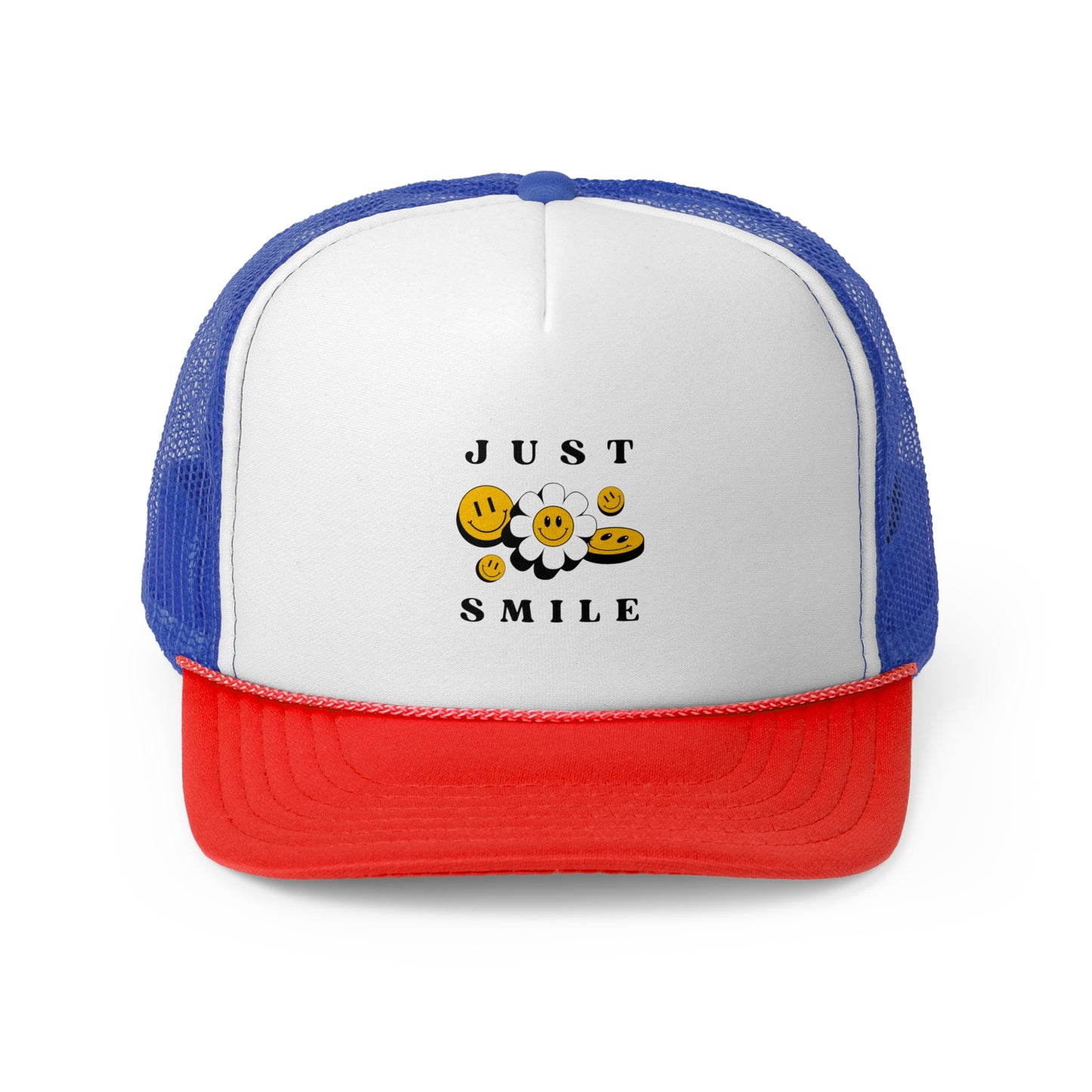 Just Smile Trucker Cap - Cheerful and Fun Headwear for Everyday Wear